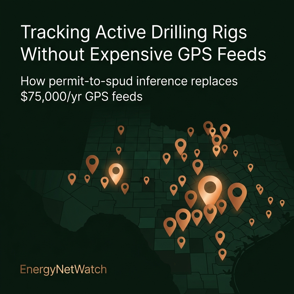 Tracking Active Drilling Rigs Without Expensive GPS Feeds | EnergyNetWatch